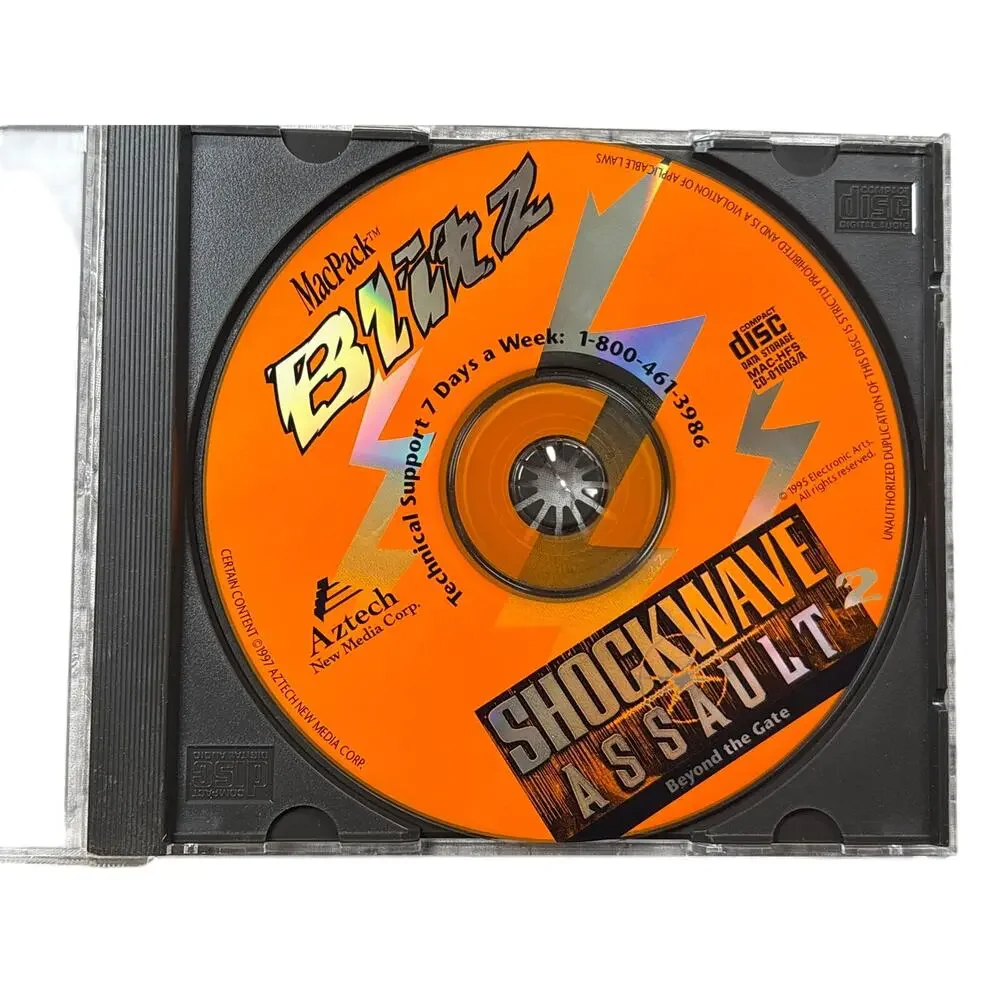 Vtg 1995 MacPack Blitz PC Game bundle heroes of might & Magic Shockwave Assault